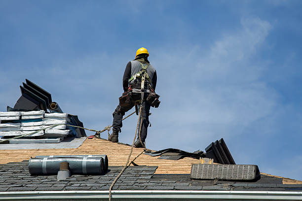 Professional Gutter Installation technician working in Cabin Creek, WV